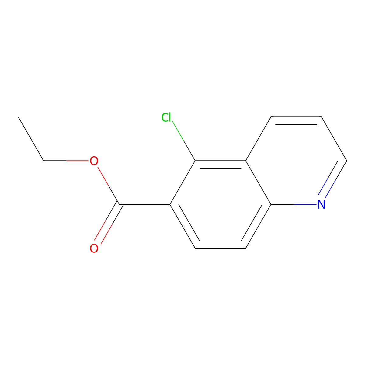 Ethyl 5-chloroquinoline-6-carboxylate molecular structure, CAS 180421-62-9