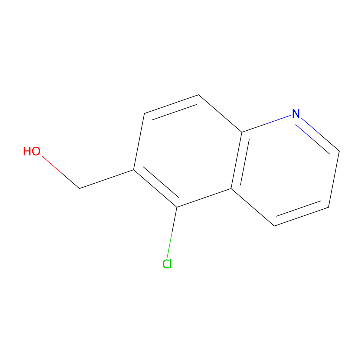 (5-Chloro-6-quinolinyl)methanol molecular structure, CAS 180421-63-0