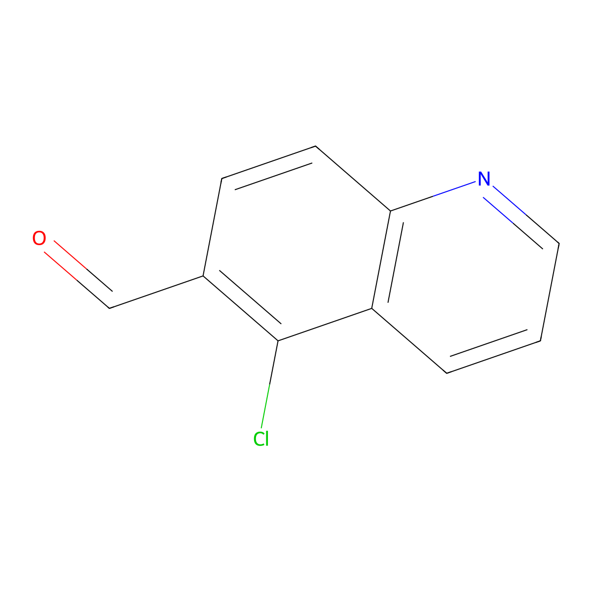 5-Chloroquinoline-6-carbaldehyde molecular structure, CAS 180421-64-1