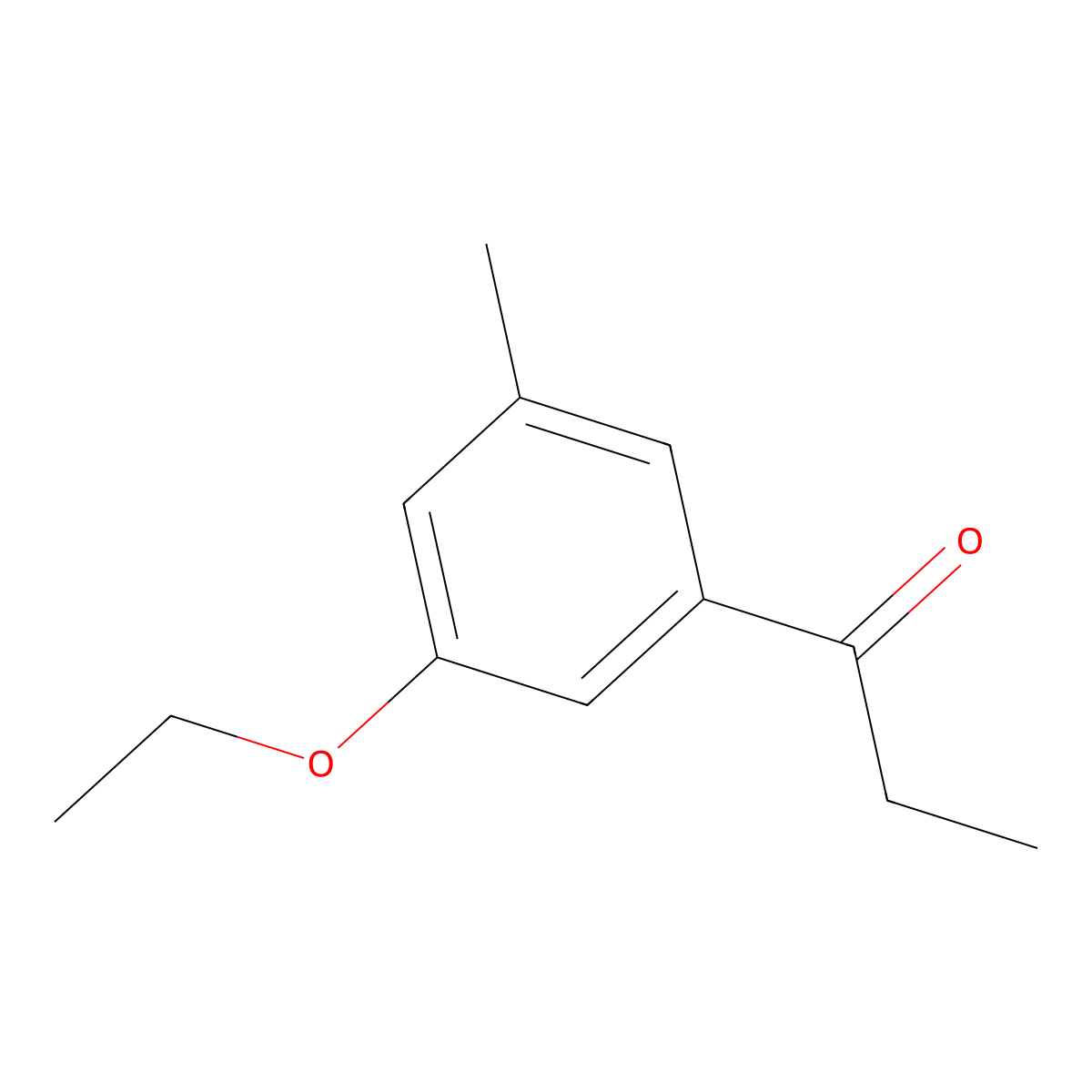1-(3-Ethoxy-5-methylphenyl)propan-1-one molecular structure, CAS 1804281-50-2