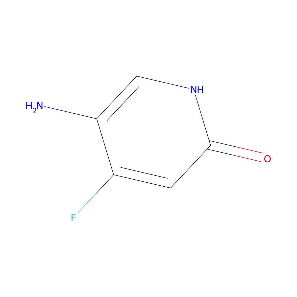 5-Amino-4-fluoropyridin-2-ol molecular structure, CAS 1804379-35-8