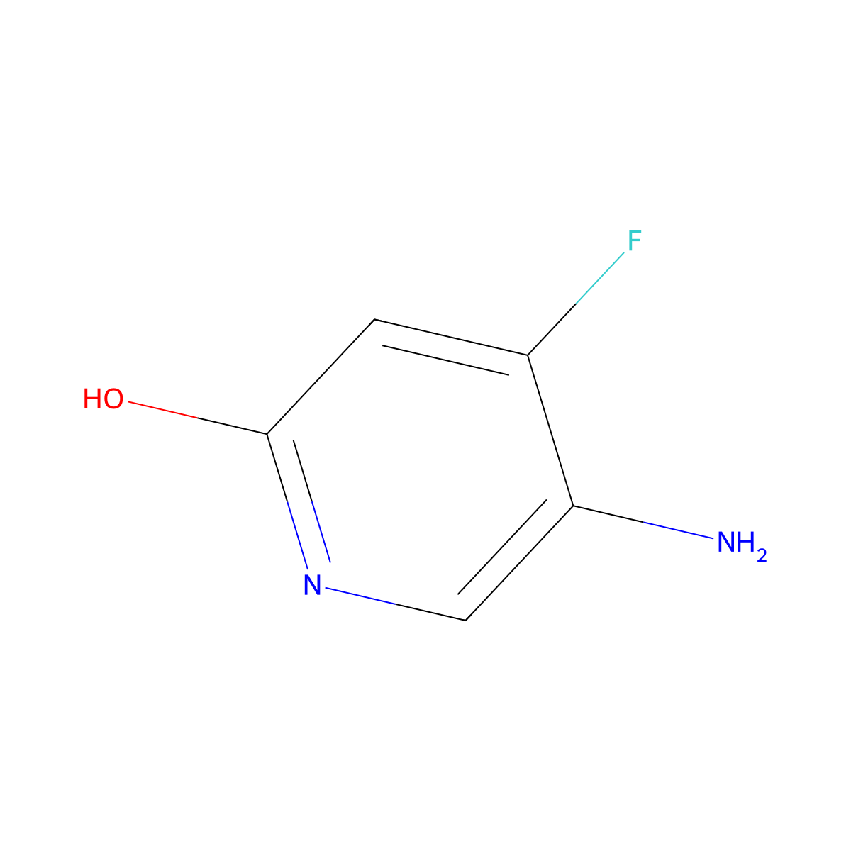 5-Amino-4-fluoropyridin-2-ol molecular structure, CAS 1804379-35-8