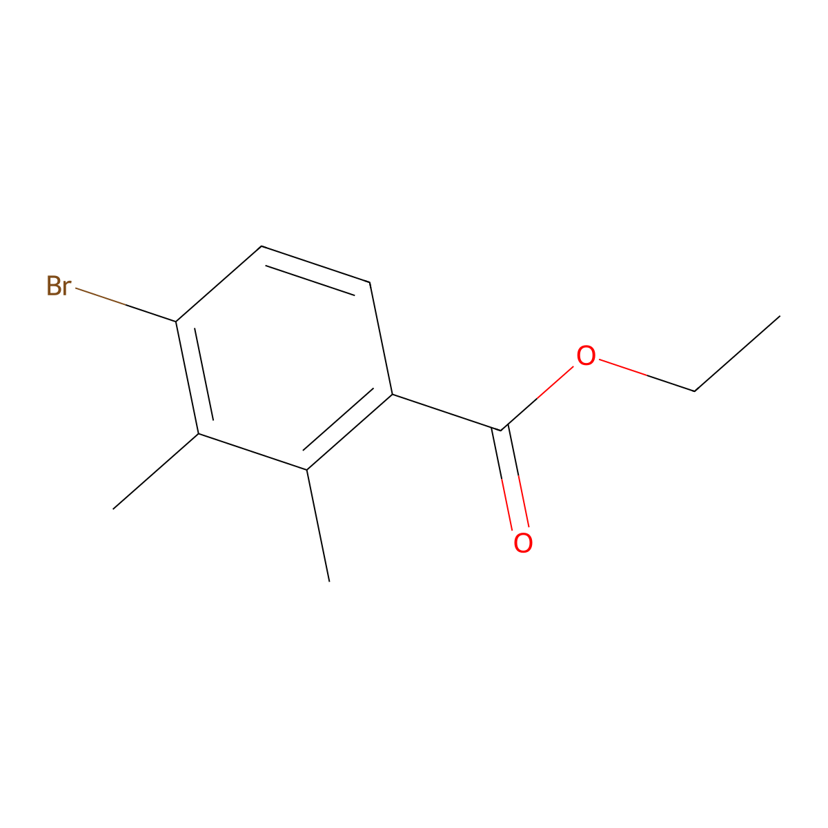 Ethyl 4-bromo-2,3-dimethylbenzoate molecular structure, CAS 1804403-79-9