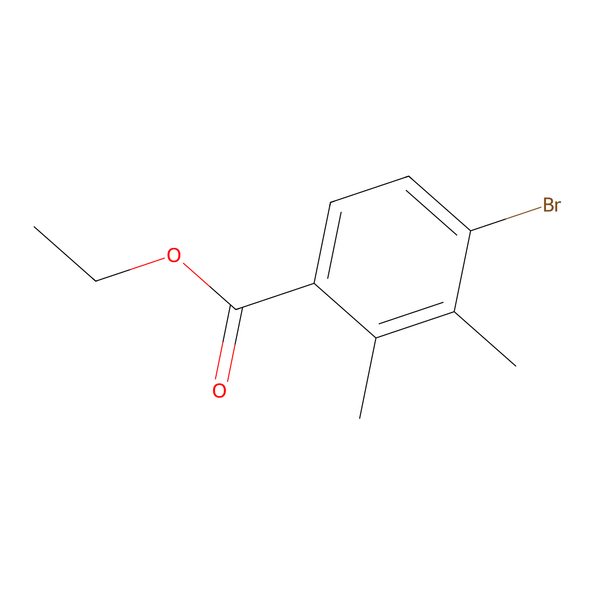 Ethyl 4-bromo-2,3-dimethylbenzoate molecular structure, CAS 1804403-79-9