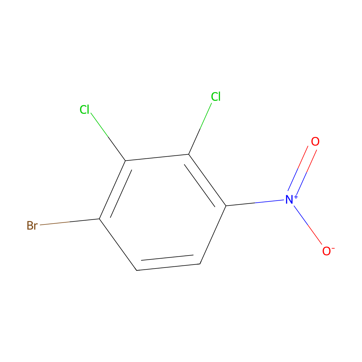 1-Bromo-2,3-dichloro-4-nitrobenzene molecular structure, CAS 1804408-47-6