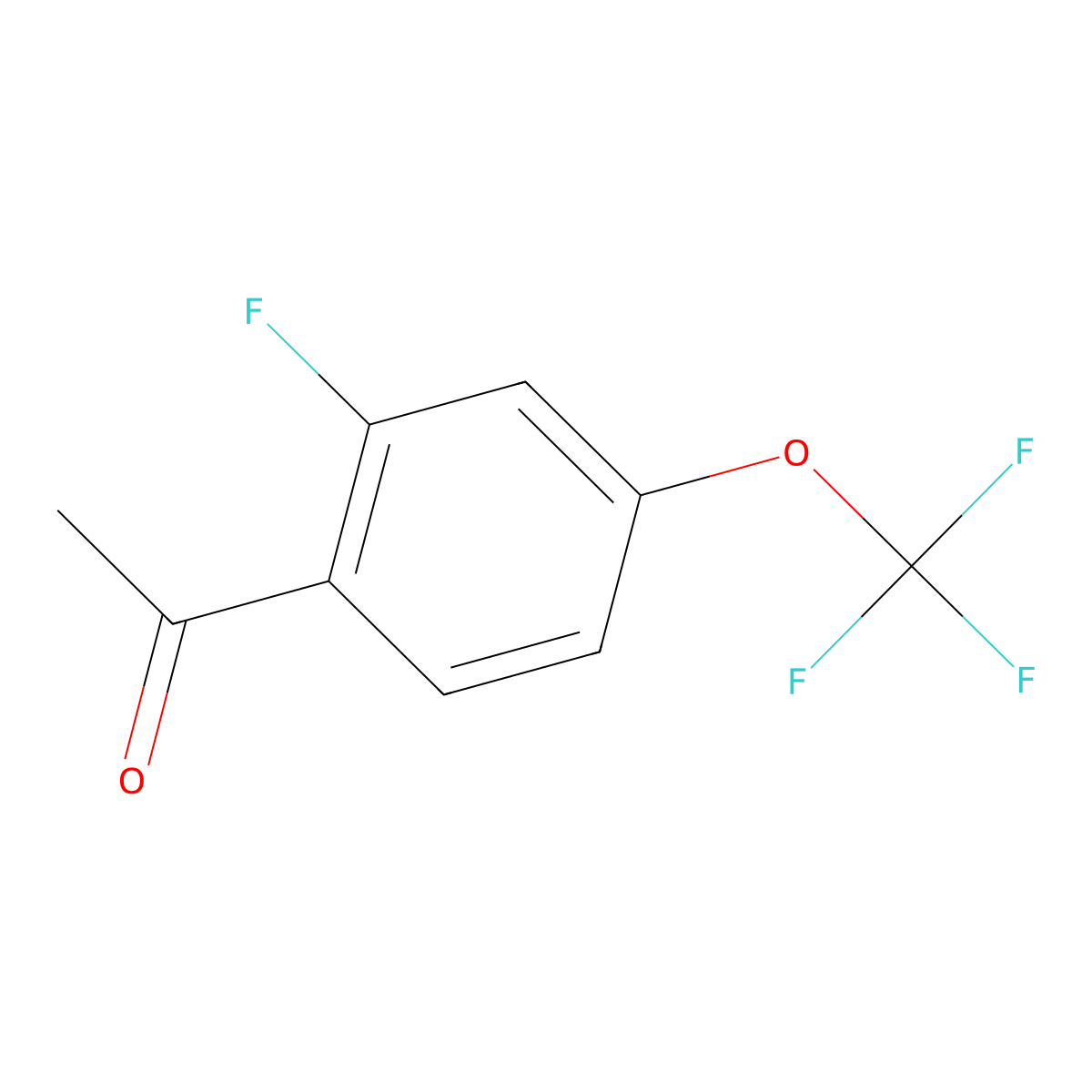 1-(2-Fluoro-4-(trifluoromethoxy)phenyl)ethanone molecular structure, CAS 1804410-79-4