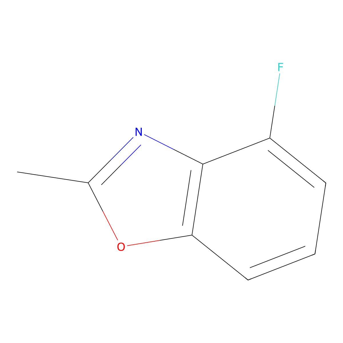4-Fluoro-2-methylbenzo[d]oxazole molecular structure, CAS 1804412-63-2