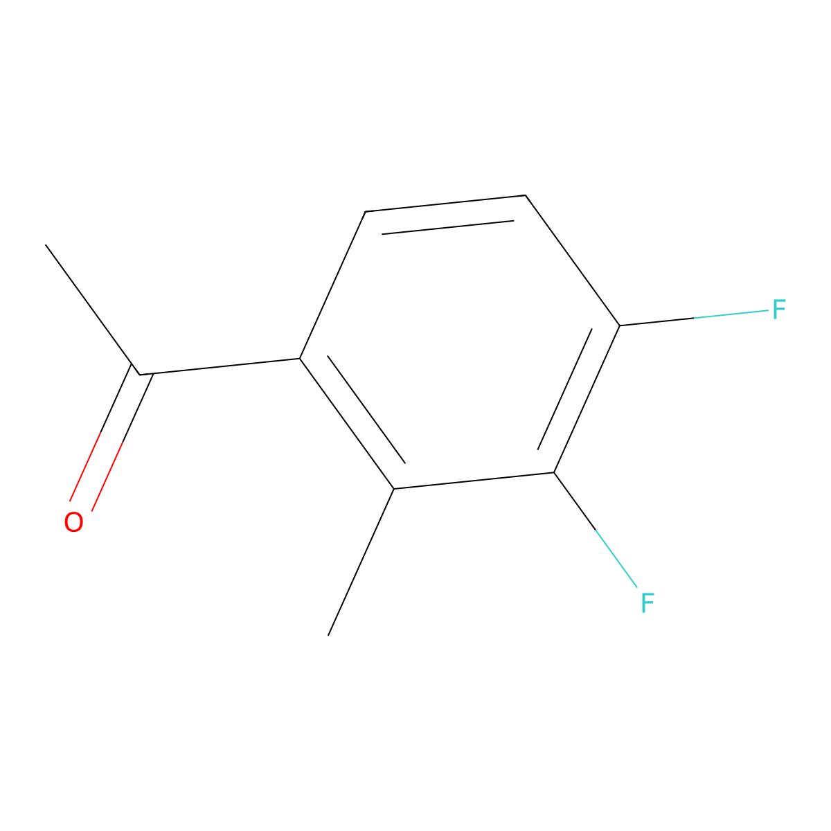 3',4'-Difluoro-2'-methylacetophenone molecular structure, CAS 1804417-43-3