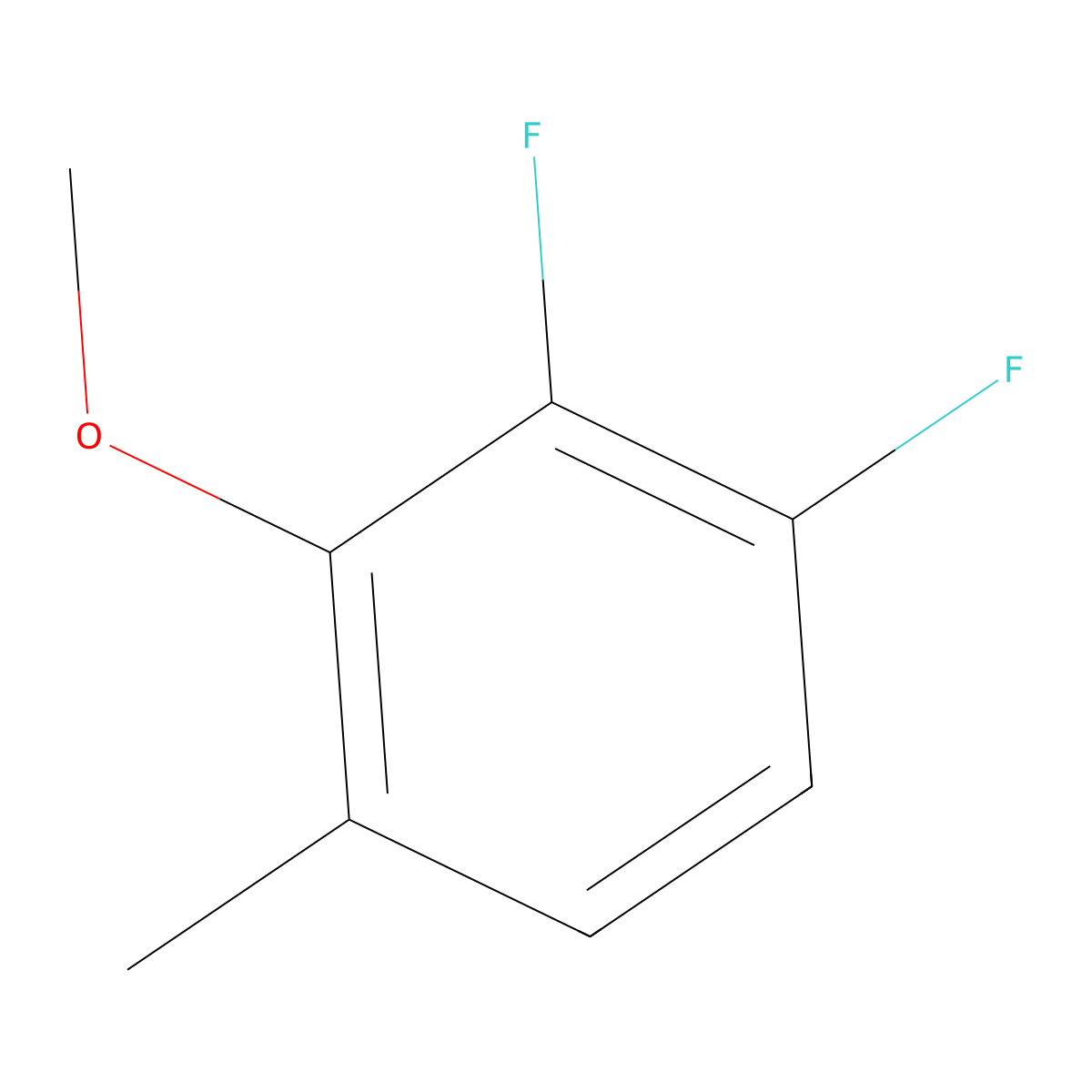 2,3-Difluoro-6-methylanisole molecular structure, CAS 1804417-53-5