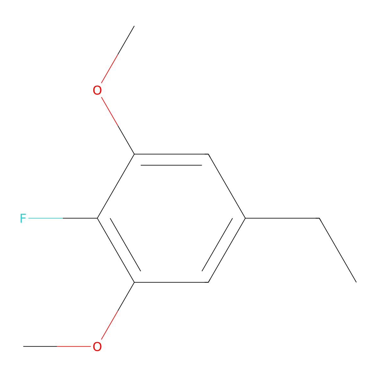 1,3-Dimethoxy-5-ethyl-2-fluorobenzene molecular structure, CAS 1804418-04-9