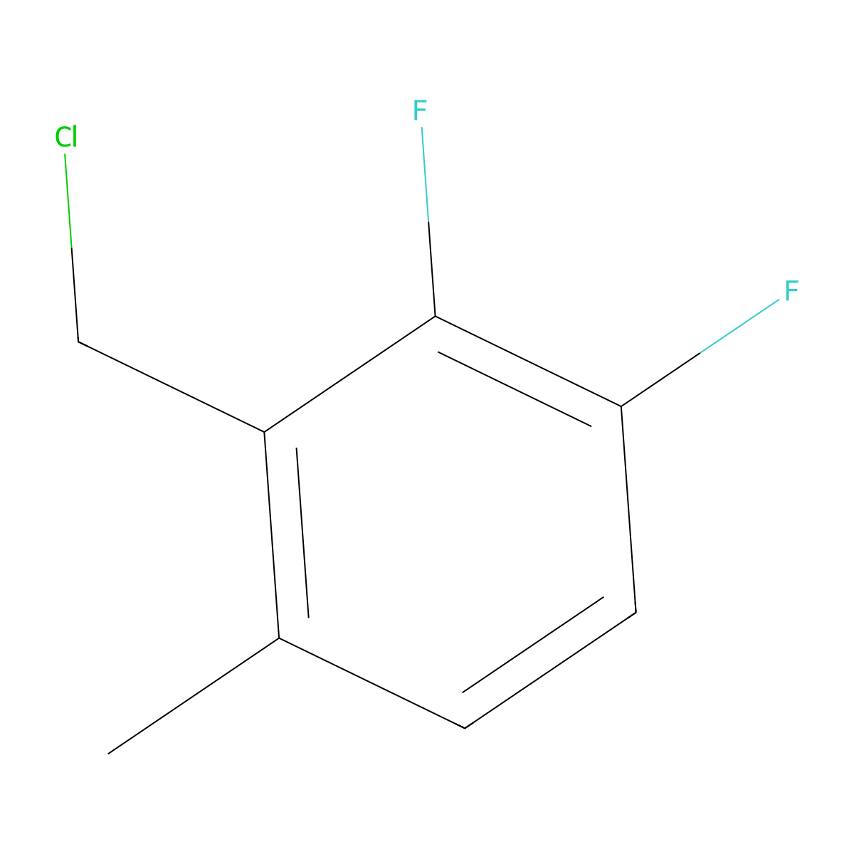 2,3-Difluoro-6-methylbenzyl chloride molecular structure, CAS 1804418-05-0