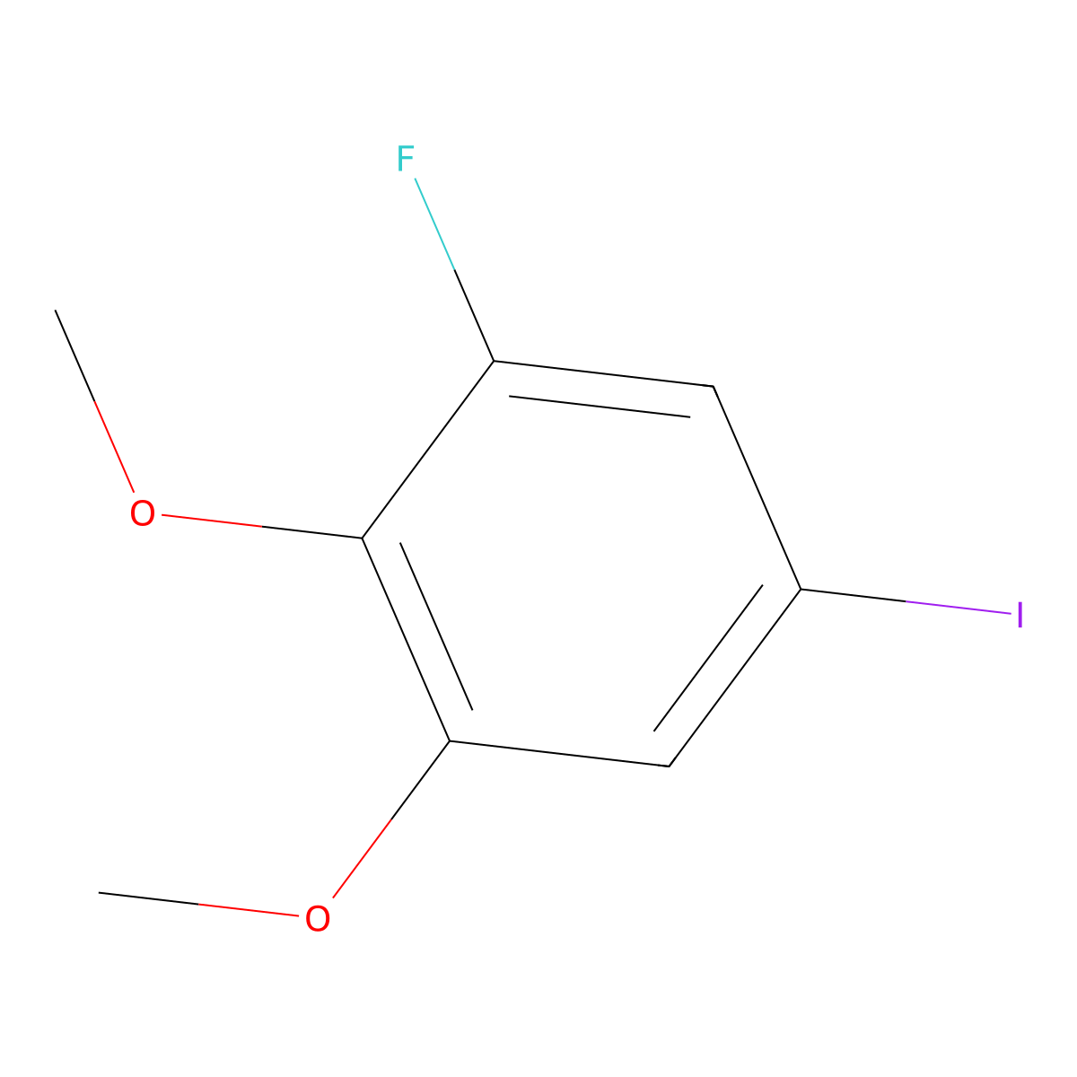 1,2-Dimethoxy-3-fluoro-5-iodobenzene molecular structure, CAS 1804420-17-4