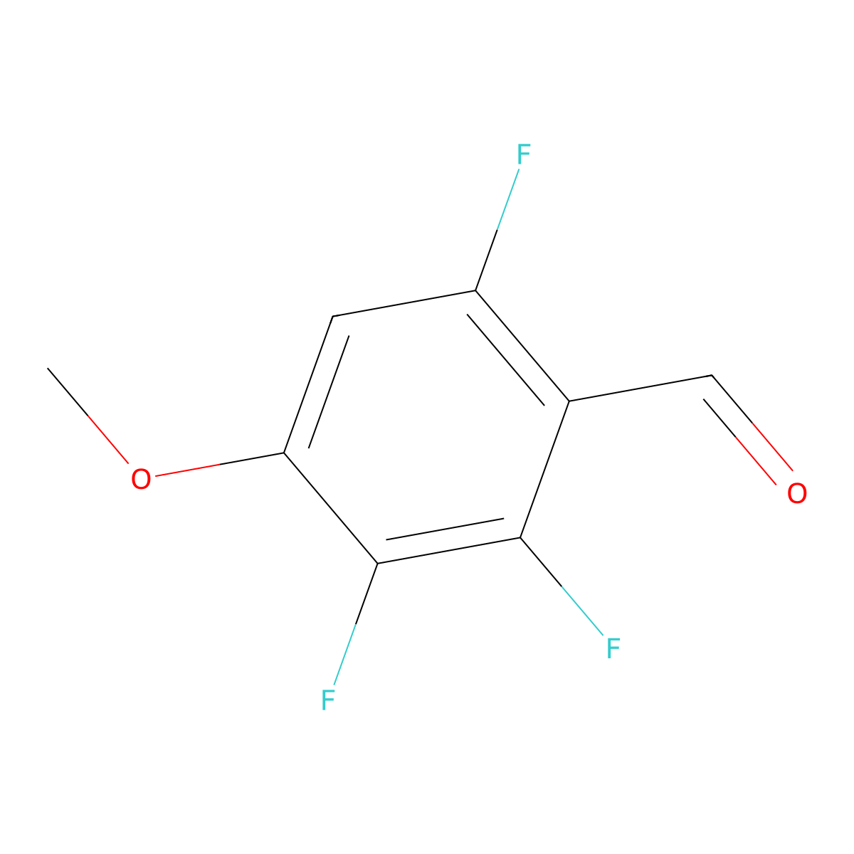 2,3,6-Trifluoro-4-methoxybenzaldehyde molecular structure, CAS 1804443-23-9