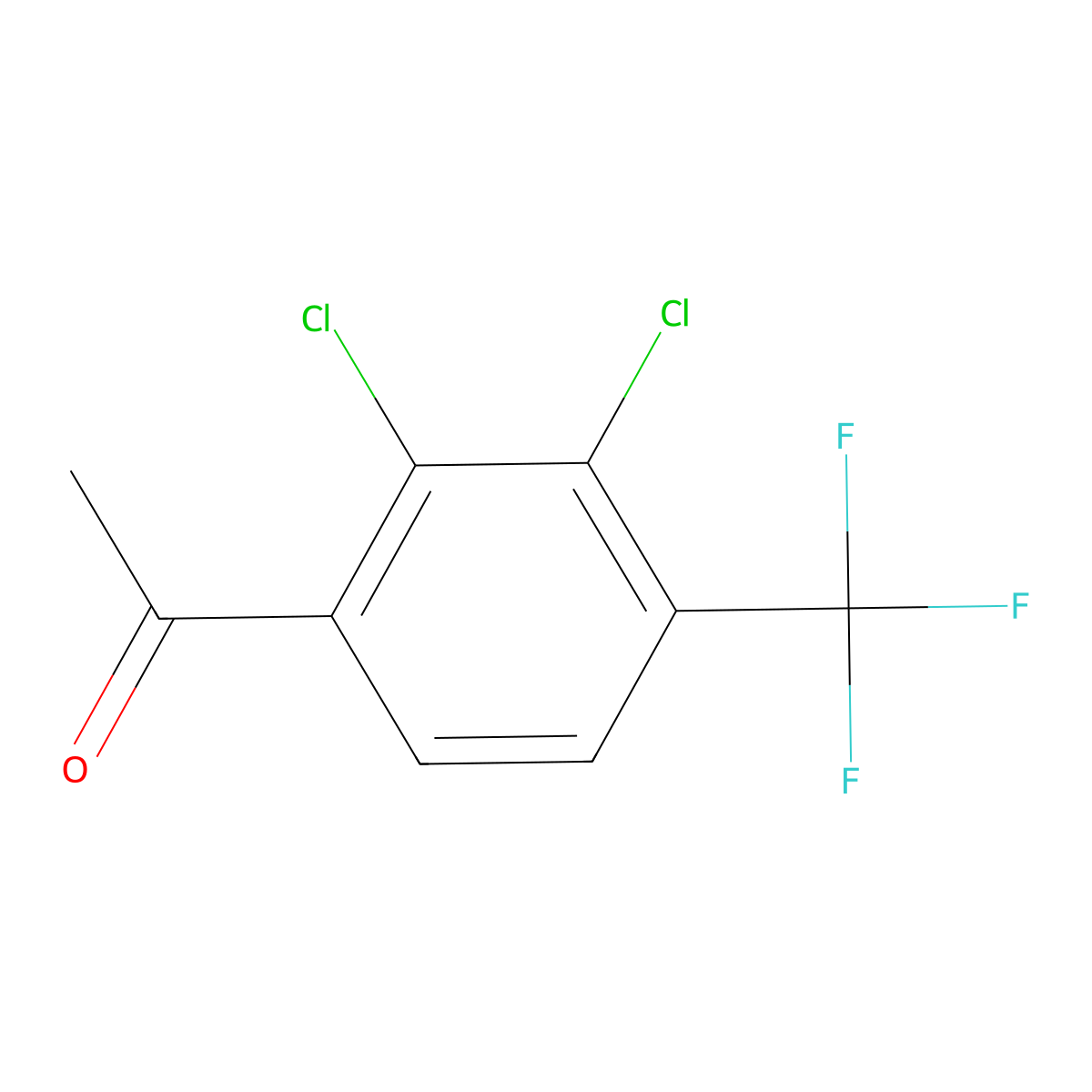 1-[2,3-Dichloro-4-(trifluoromethyl)phenyl]ethanone molecular structure, CAS 1804512-94-4