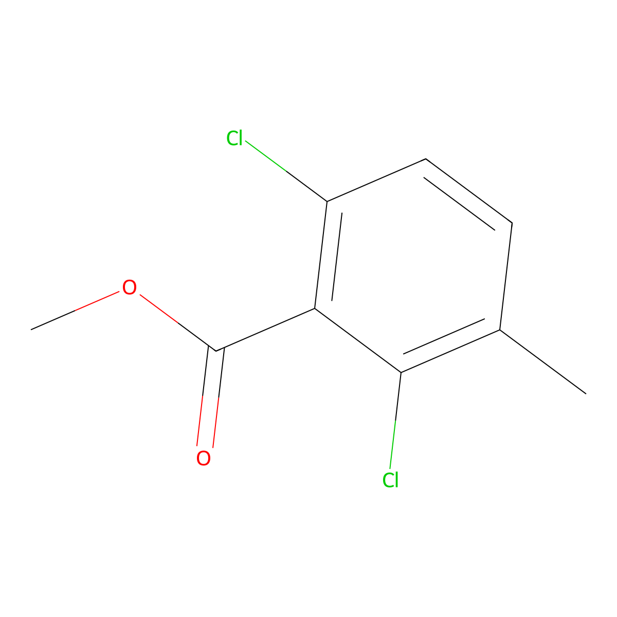 Methyl 2,6-dichloro-3-methylbenzoate molecular structure, CAS 1804516-13-9