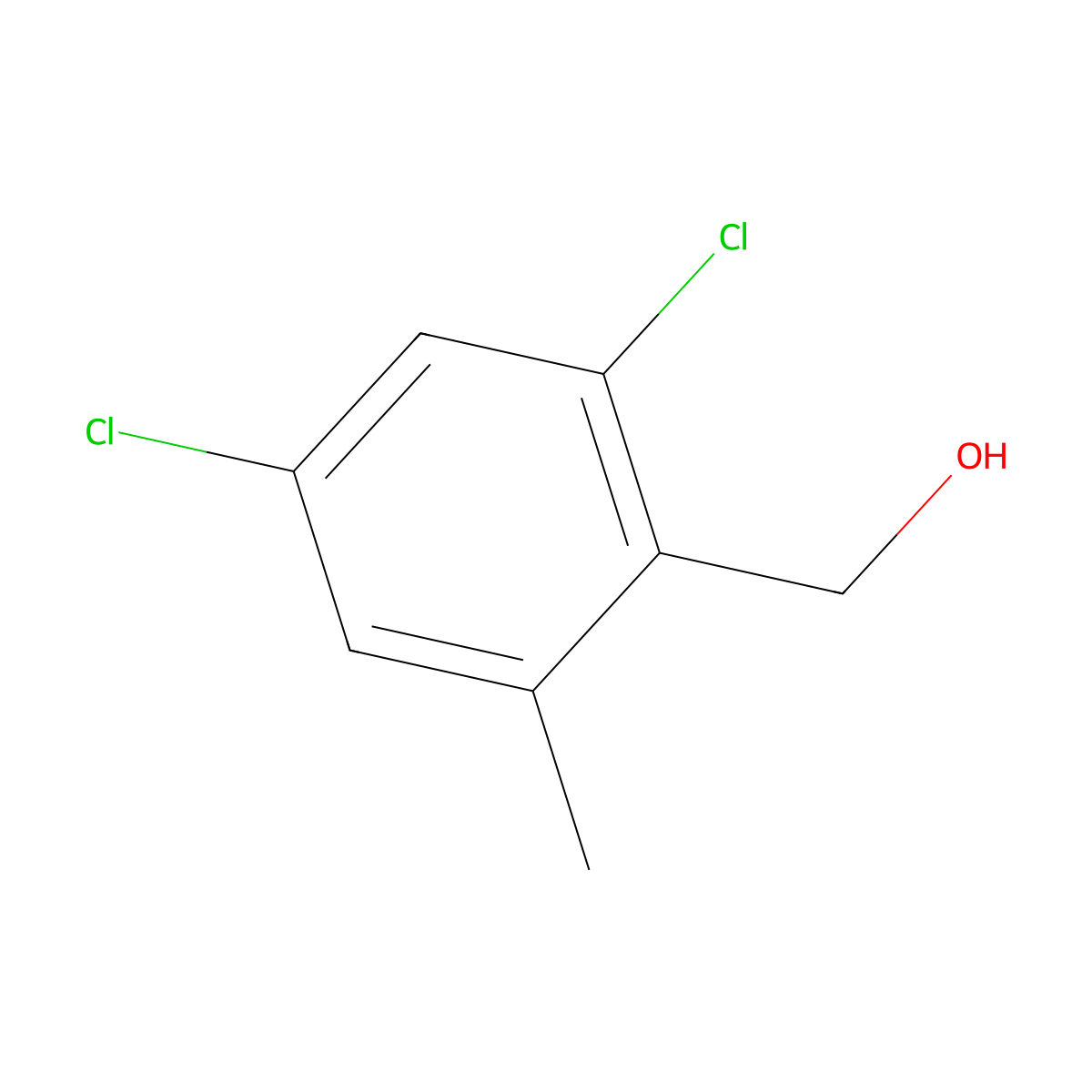 2,4-Dichloro-6-methylbenzyl alcohol molecular structure, CAS 1804516-30-0