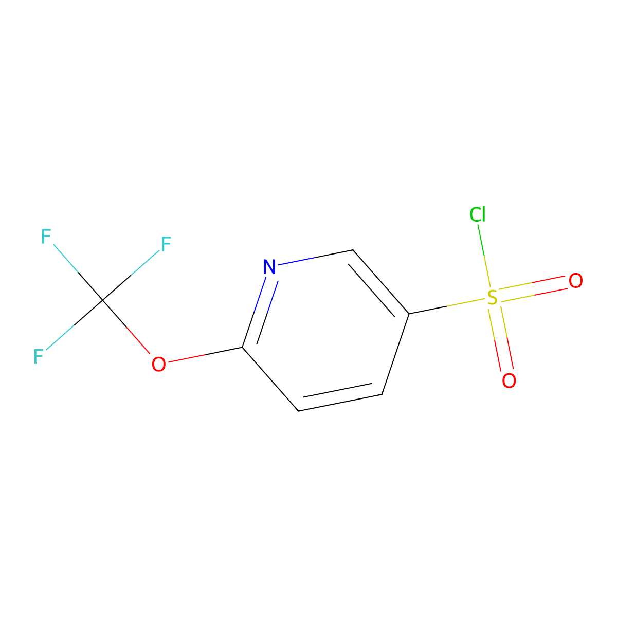 6-Trifluoromethoxy-pyridine-3-sulfonyl chloride molecular structure, CAS 1804584-57-3