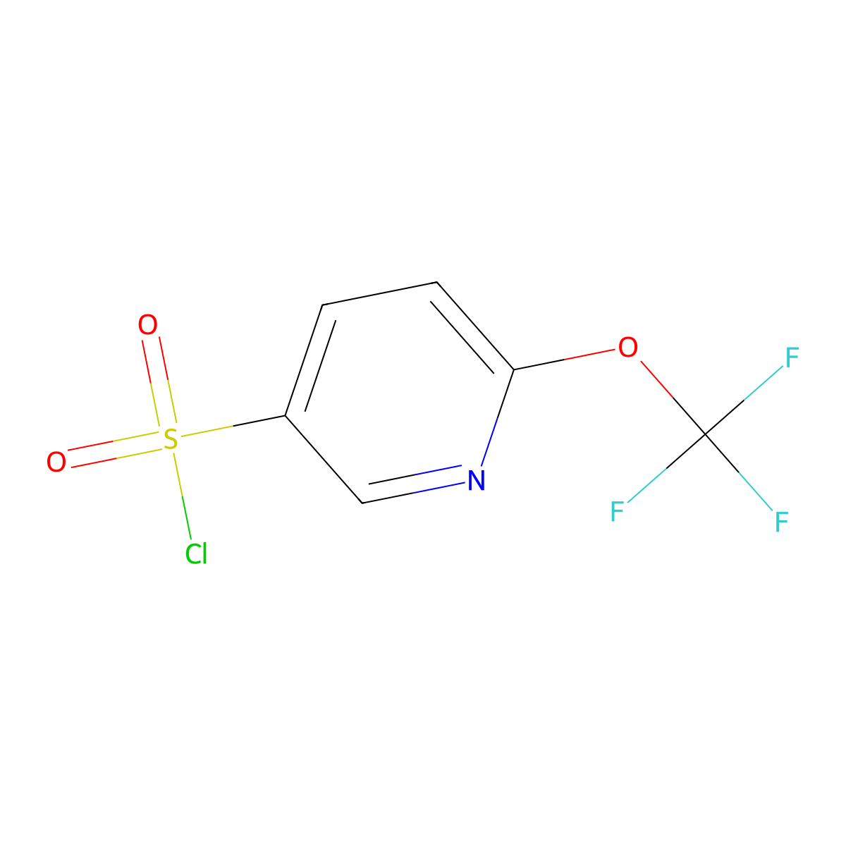 6-Trifluoromethoxy-pyridine-3-sulfonyl chloride molecular structure, CAS 1804584-57-3