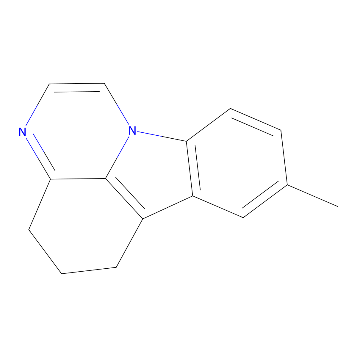 8-Methyl-5,6-dihydro-4H-pyrazino[3,2,1-jk]carbazole molecular structure, CAS 18046-27-0