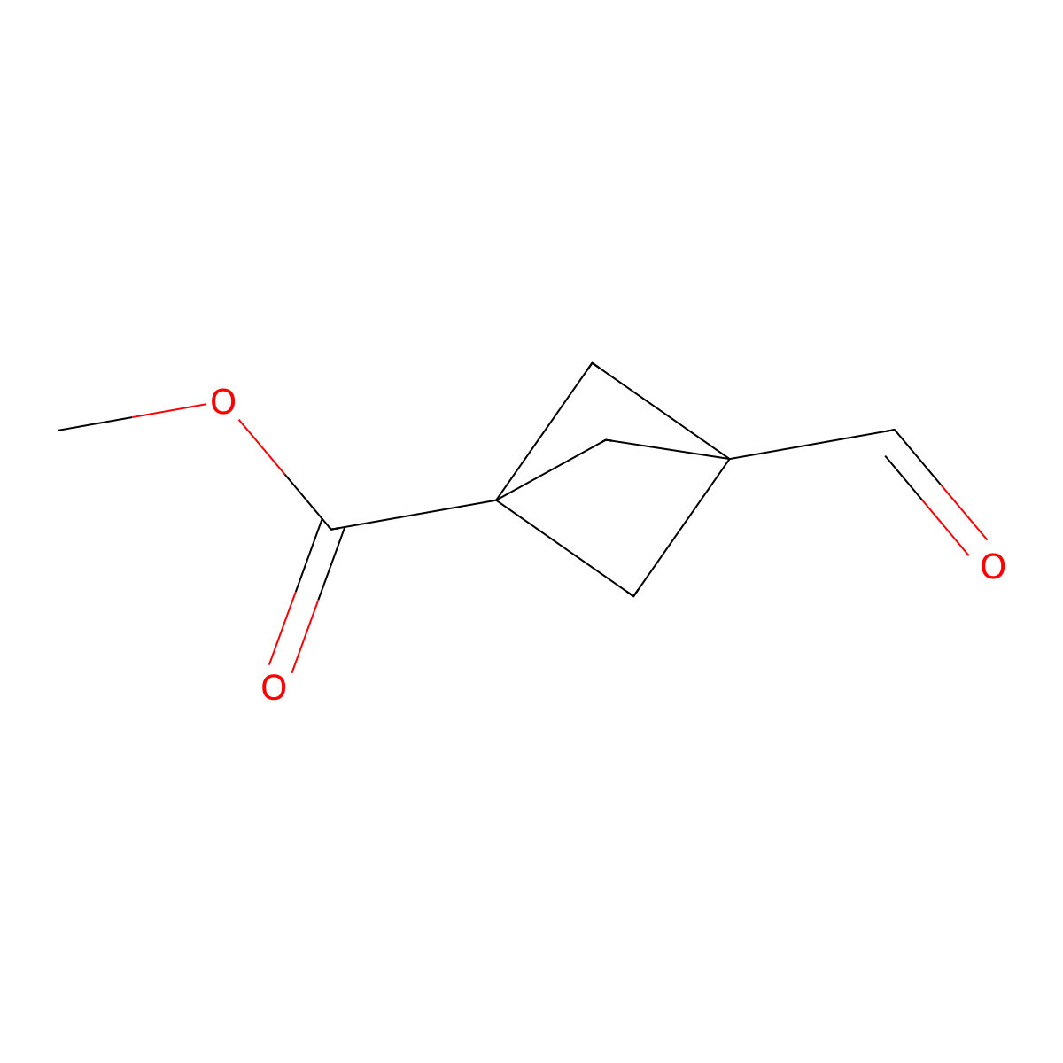 Methyl 3-formylbicyclo[1.1.1]pentane-1-carboxylate molecular structure, CAS 180464-92-0