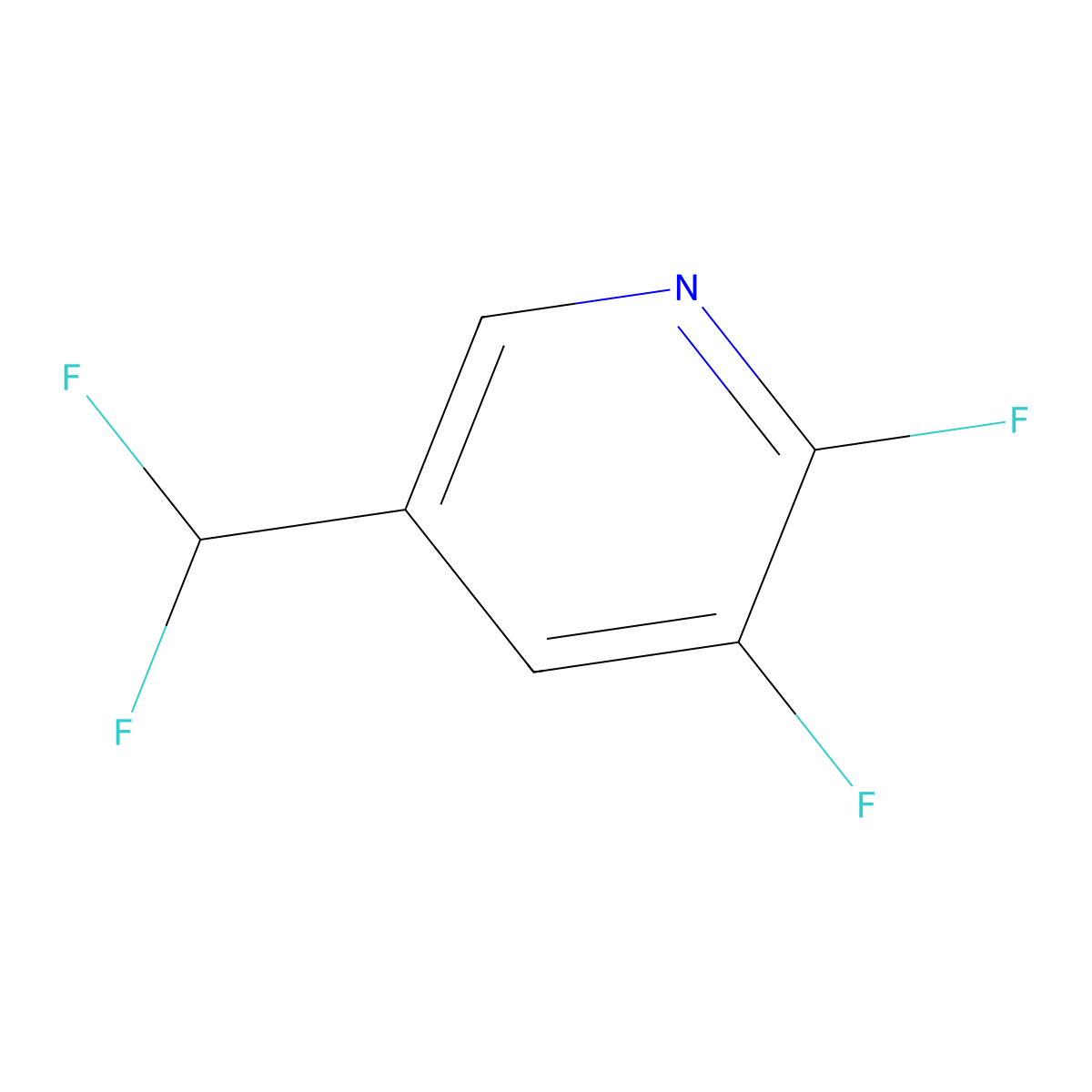 5-(Difluoromethyl)-2,3-difluoropyridine molecular structure, CAS 1804659-36-6