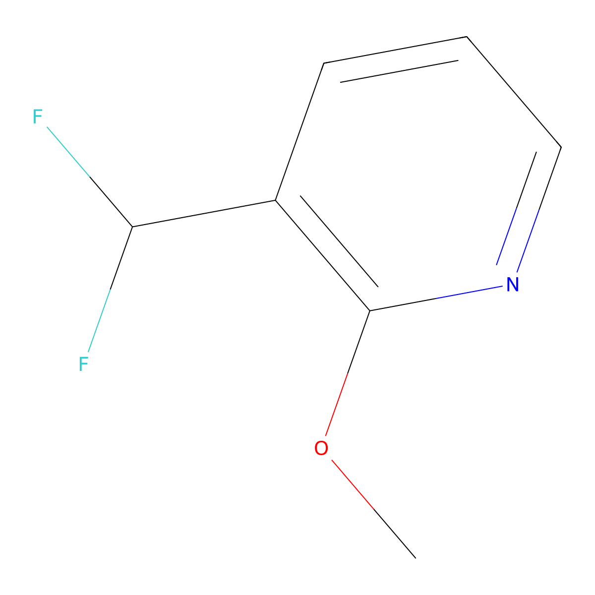 3-(Difluoromethyl)-2-methoxypyridine molecular structure, CAS 1804659-97-9