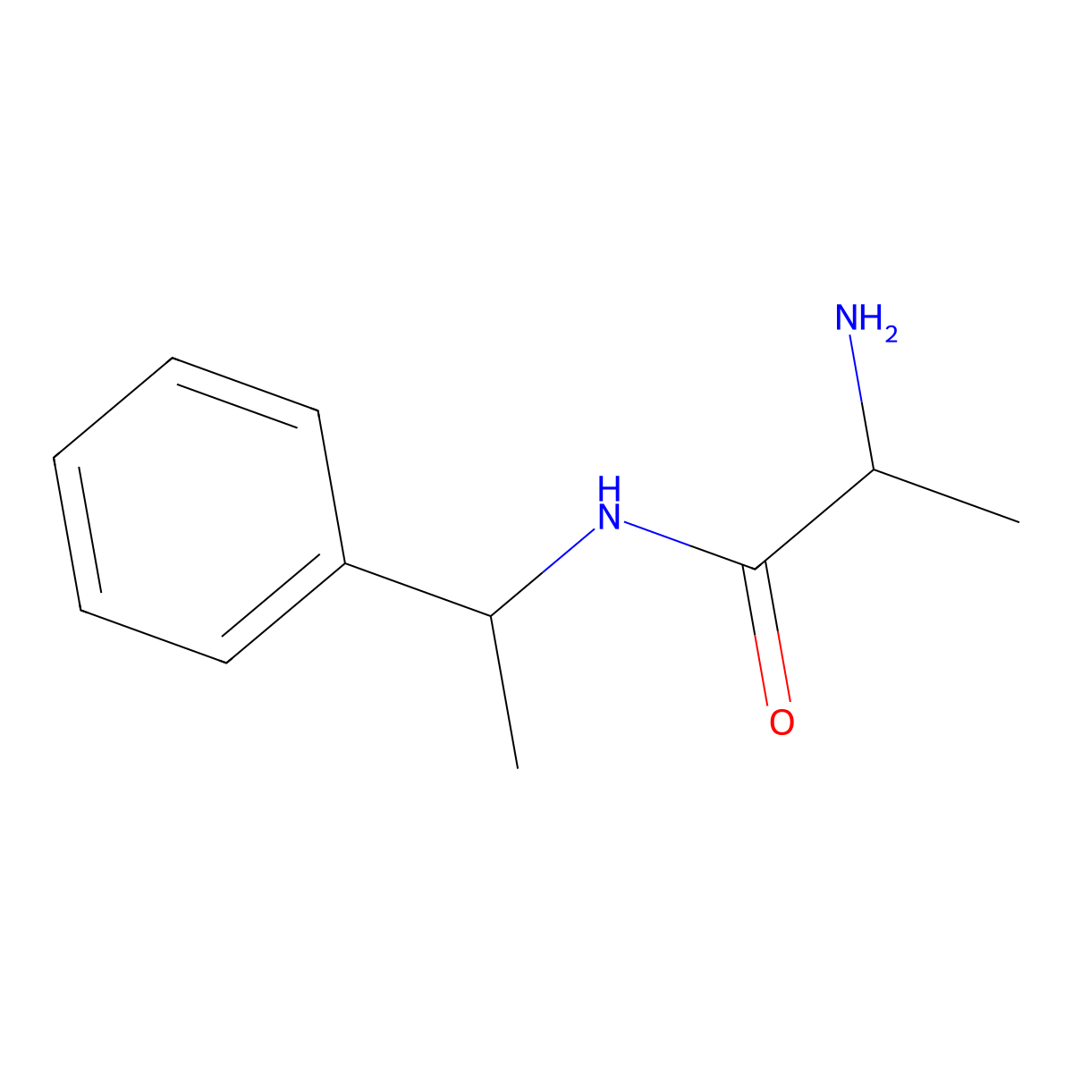 (2R)-2-amino-N-[(1S)-1-phenylethyl]propanamide molecular structure, CAS 180468-46-6