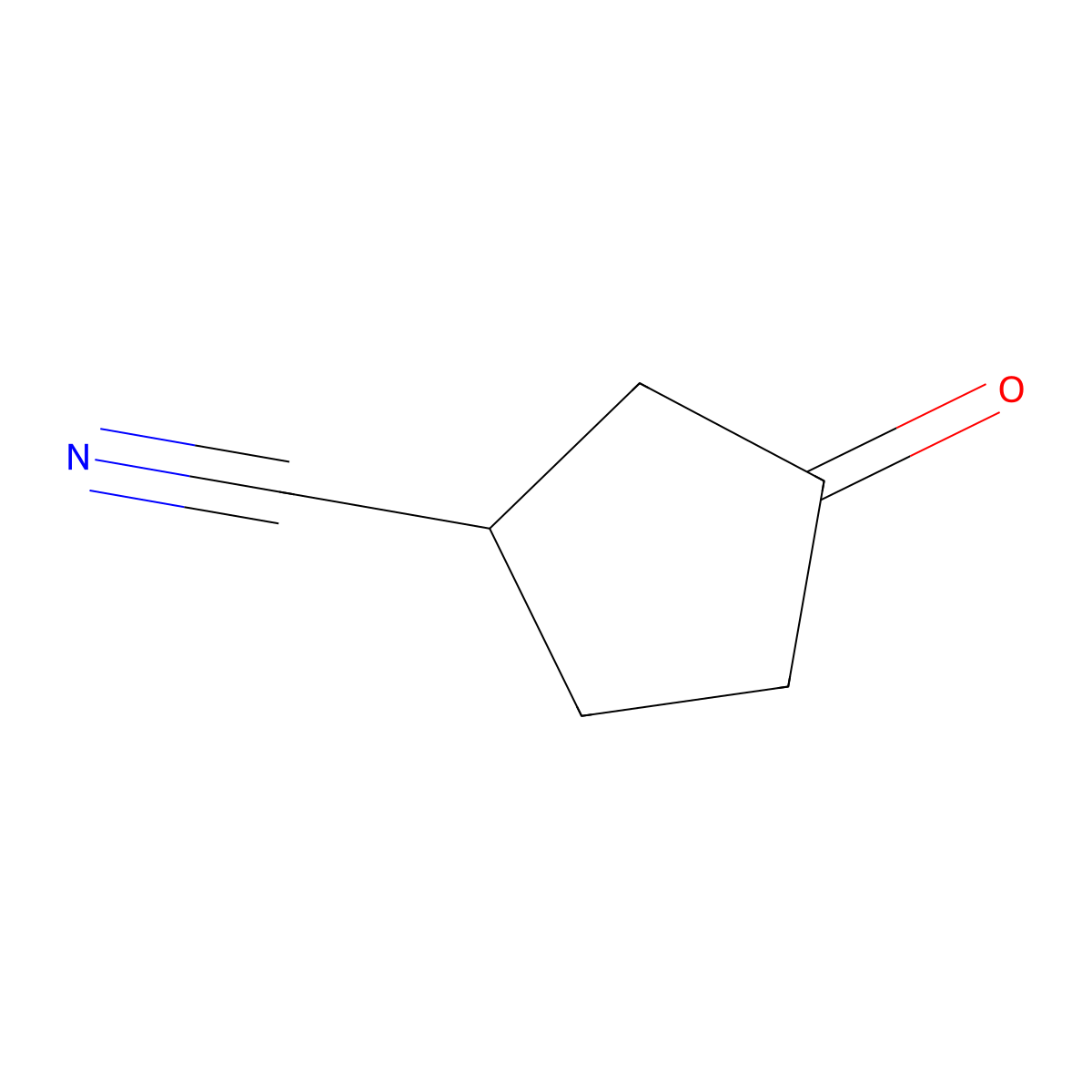 (1R)-3-oxocyclopentane-1-carbonitrile molecular structure, CAS 180475-44-9