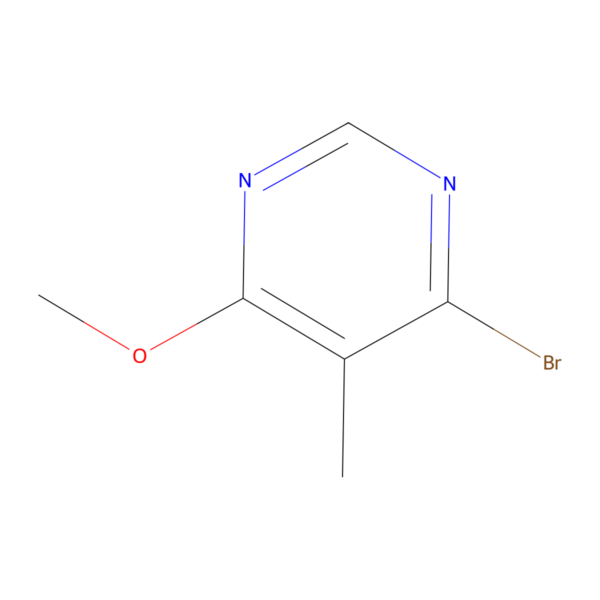 4-Bromo-6-methoxy-5-methylpyrimidine molecular structure, CAS 1804848-31-4