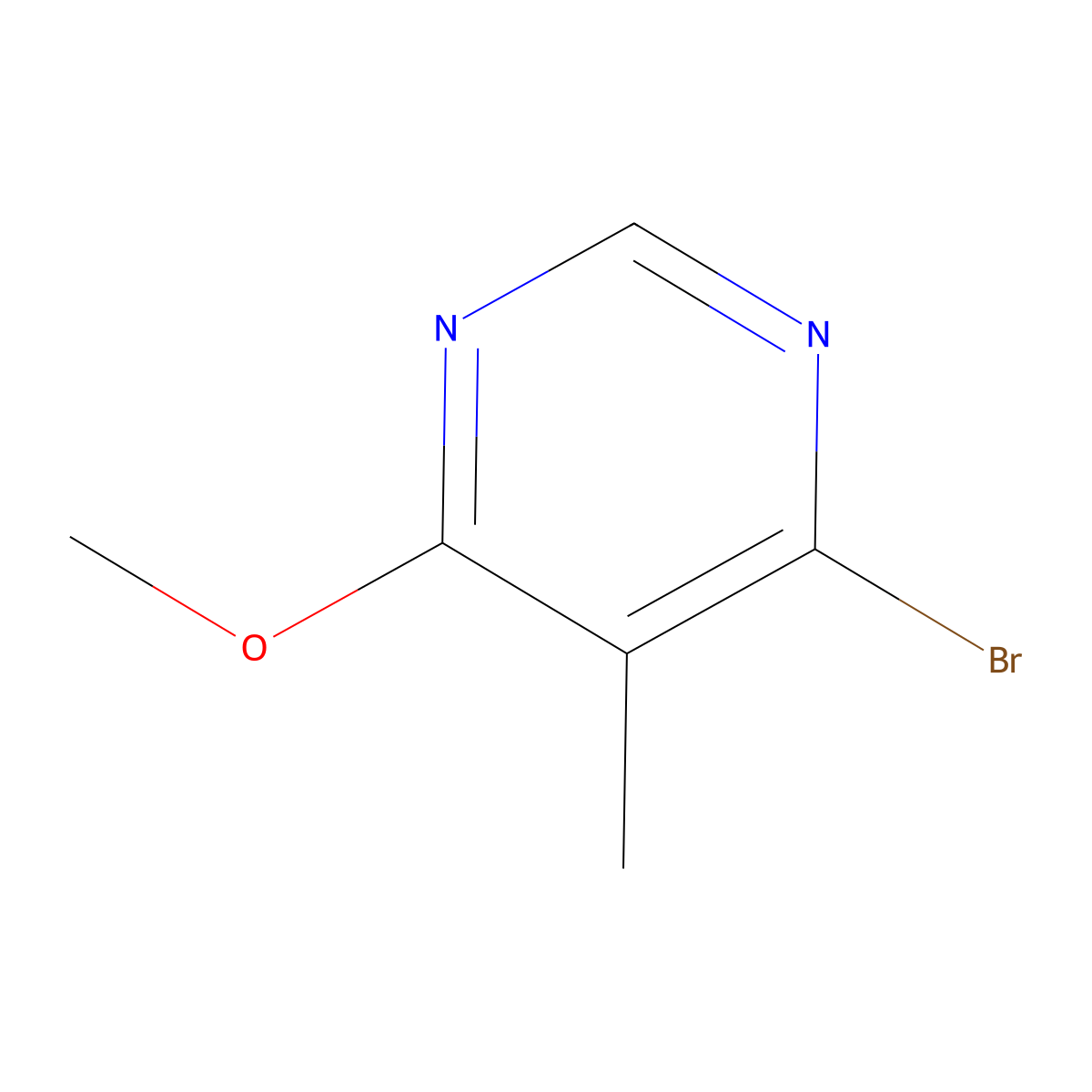 4-Bromo-6-methoxy-5-methylpyrimidine molecular structure, CAS 1804848-31-4