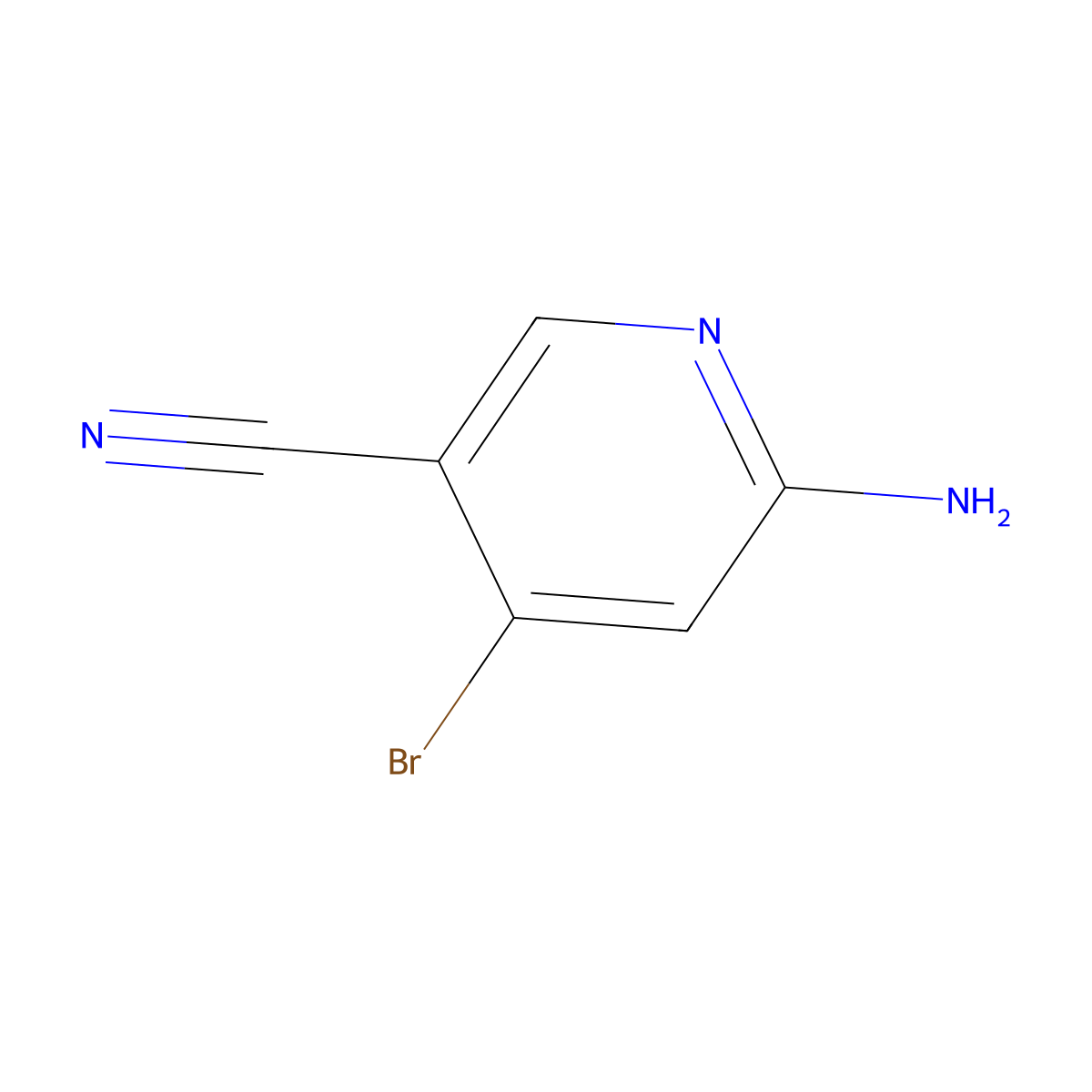 6-Amino-4-bromonicotinonitrile molecular structure, CAS 1804876-71-8