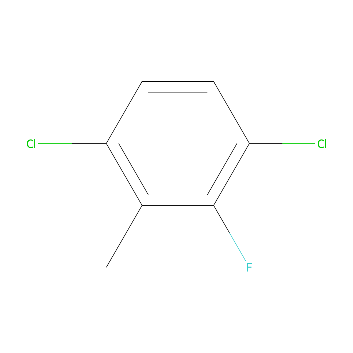 1,4-Dichloro-2-fluoro-3-methylbenzene molecular structure, CAS 1804881-43-3