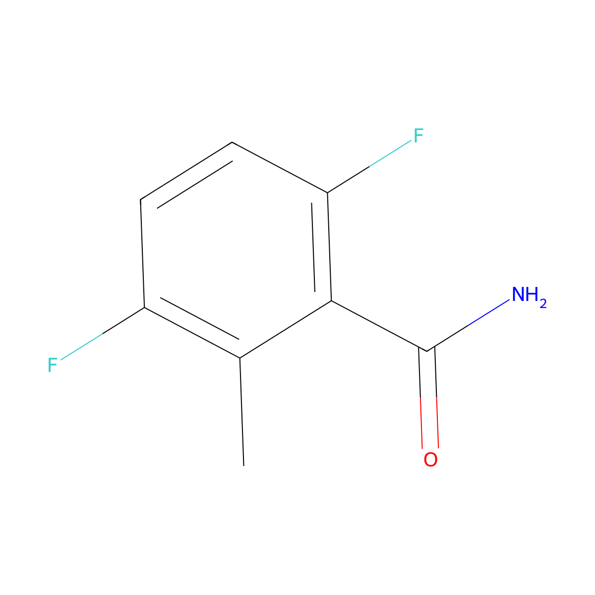 3,6-Difluoro-2-methylbenzamide molecular structure, CAS 1804882-84-5