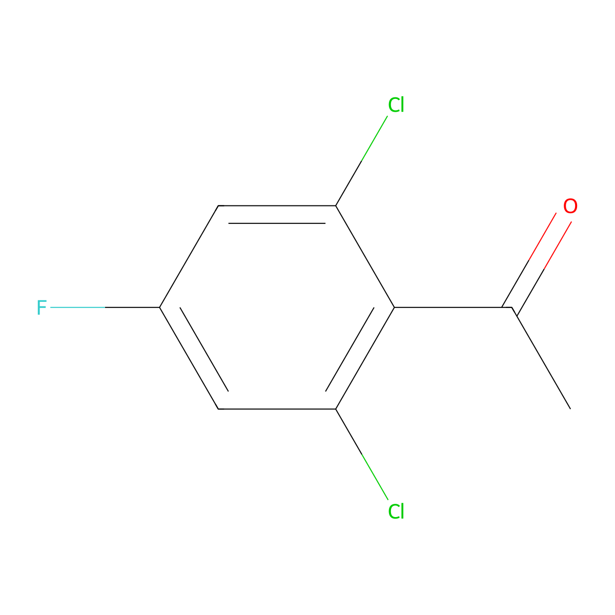 2',6'-Dichloro-4'-fluoroacetophenone molecular structure, CAS 1804886-00-7