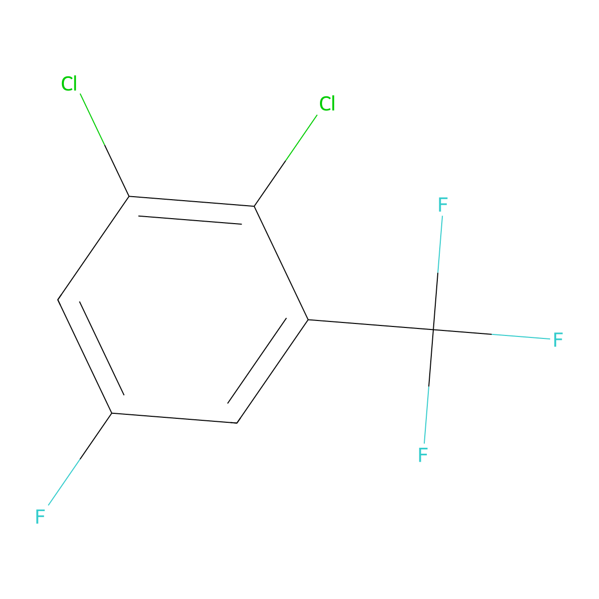 1,2-Dichloro-5-fluoro-3-(trifluoromethyl)benzene molecular structure, CAS 1804886-13-2