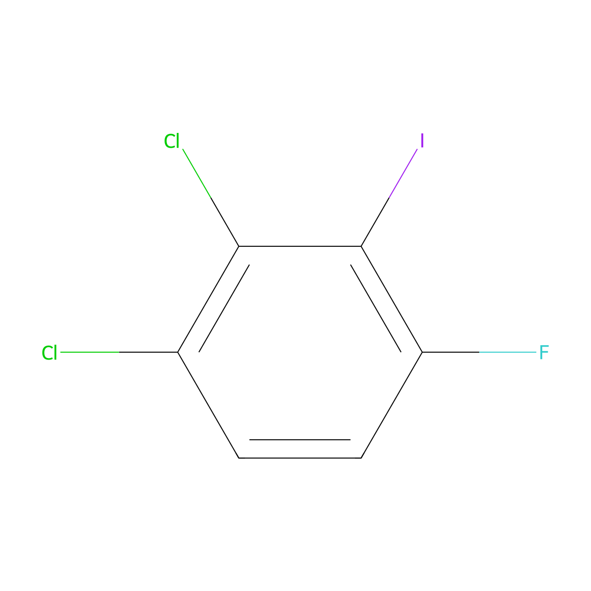 1,2-Dichloro-4-fluoro-3-iodobenzene molecular structure, CAS 1804886-54-1