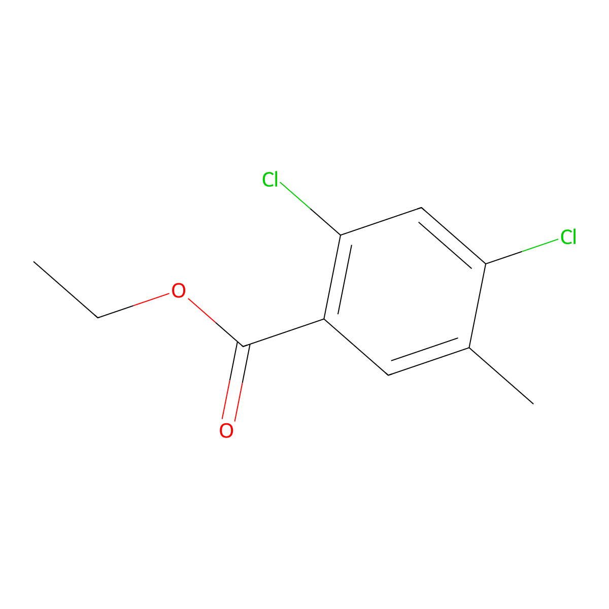Ethyl 2,4-dichloro-5-methylbenzoate molecular structure, CAS 1804896-29-4