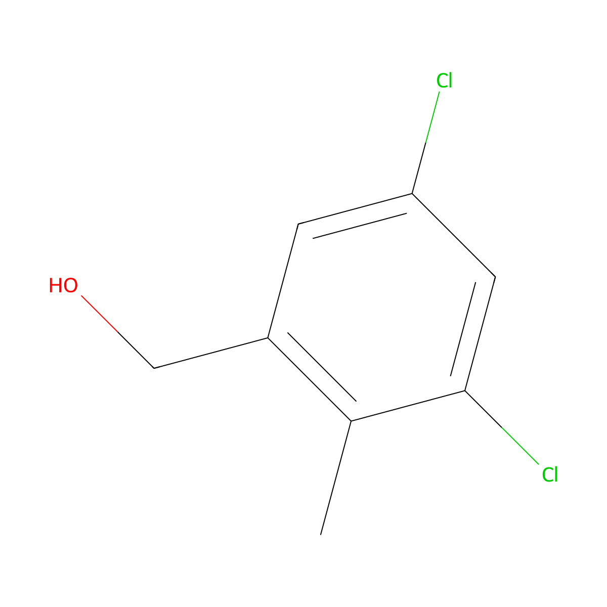 3,5-Dichloro-2-methylbenzyl alcohol molecular structure, CAS 1804896-51-2