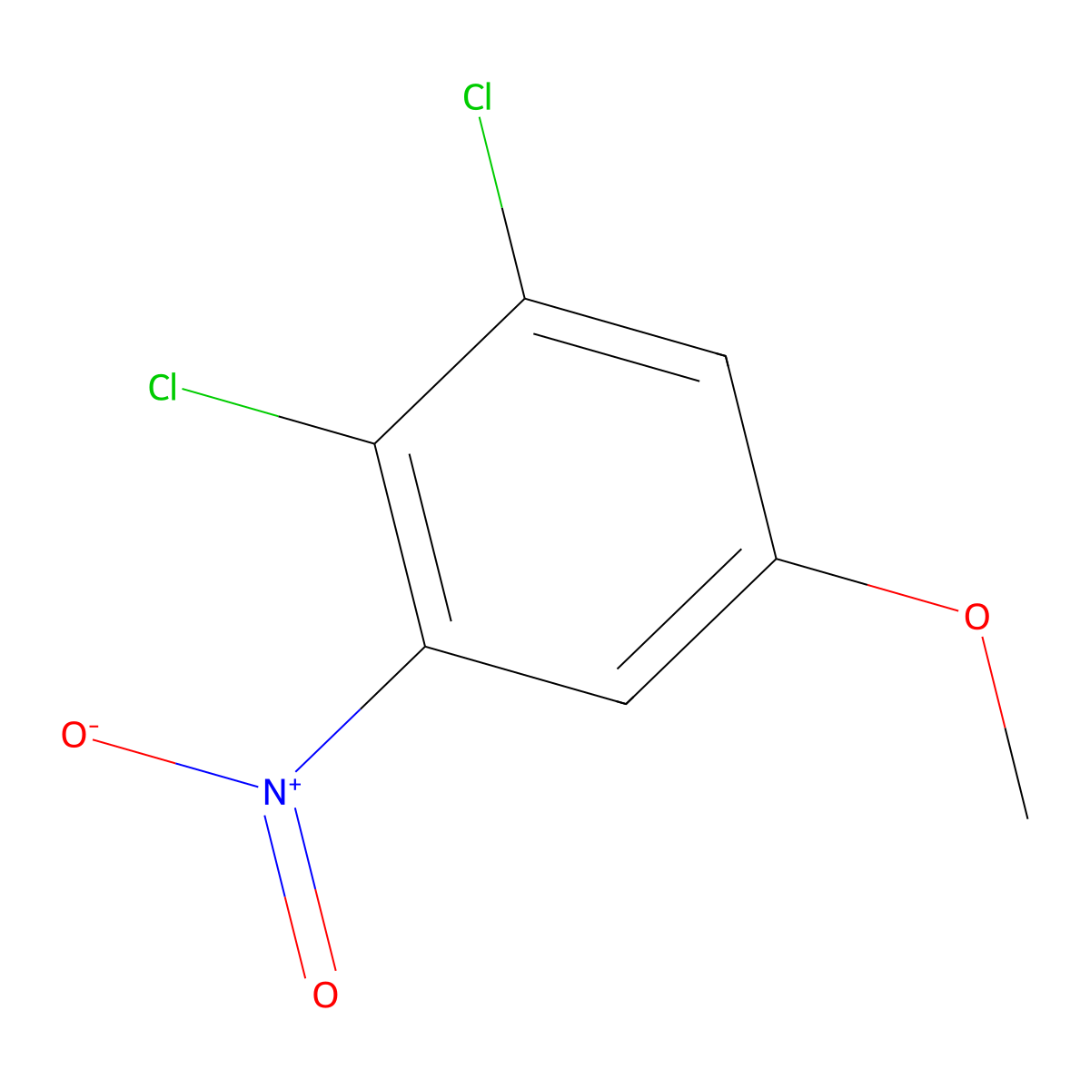 1,2-Dichloro-5-methoxy-3-nitrobenzene molecular structure, CAS 1804897-05-9