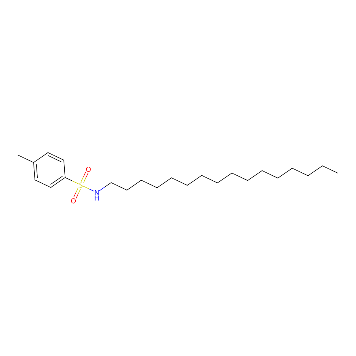 N-Hexadecyl-para-toluenesulfonamide molecular structure, CAS 18049-99-5
