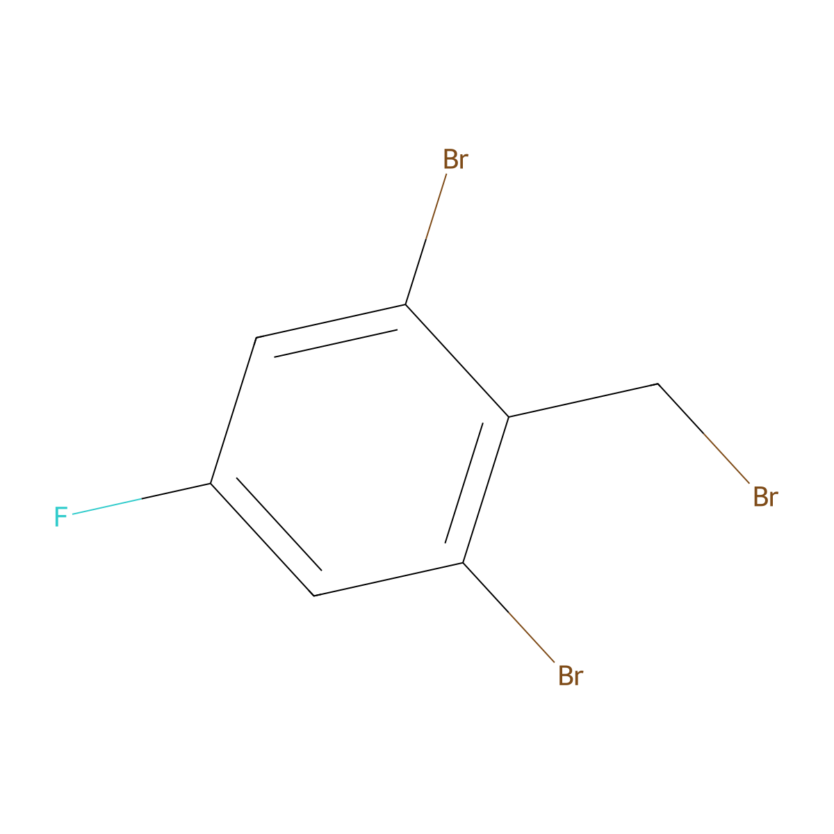 1,3-Dibromo-2-(bromomethyl)-5-fluorobenzene molecular structure, CAS 1804933-11-6