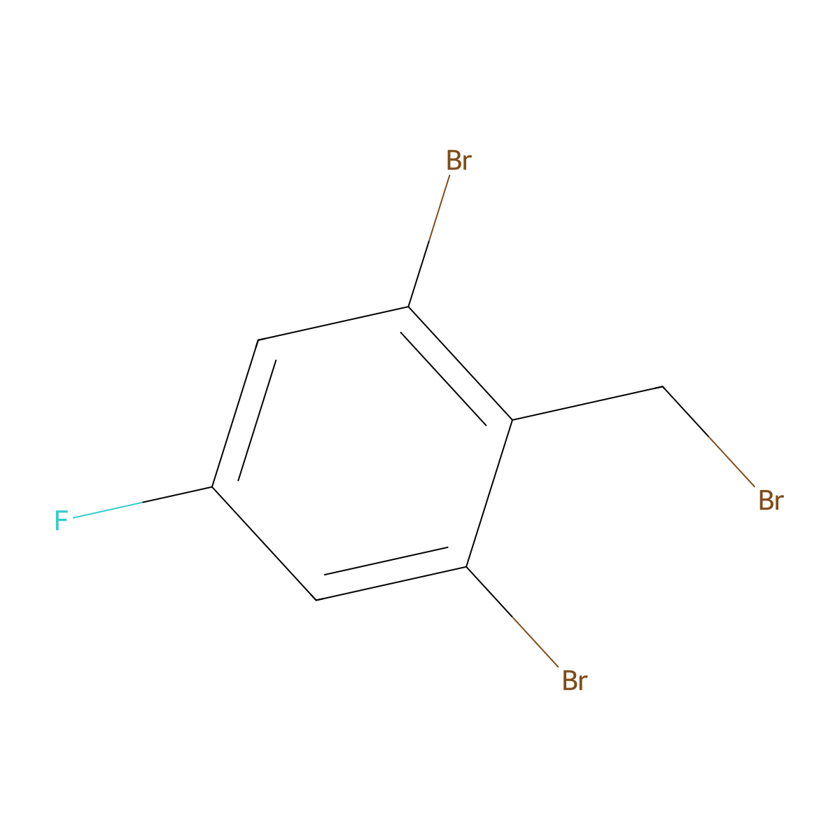 1,3-Dibromo-2-(bromomethyl)-5-fluorobenzene molecular structure, CAS 1804933-11-6