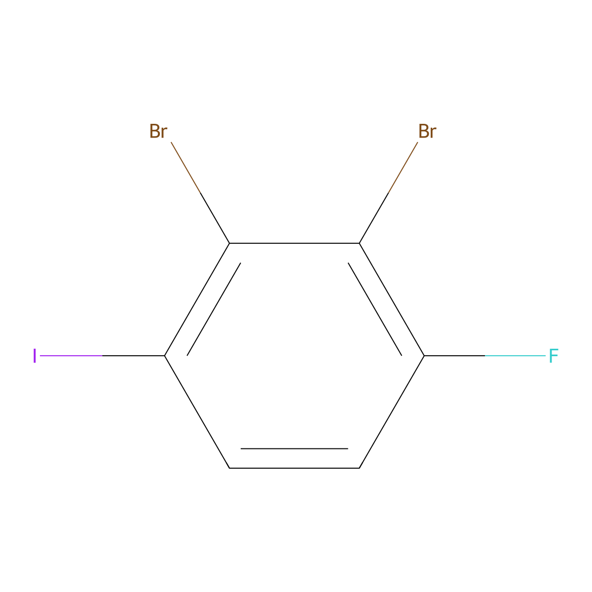 1,2-Dibromo-3-fluoro-6-iodobenzene molecular structure, CAS 1804933-64-9