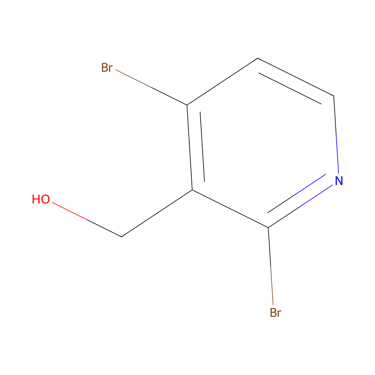 (2,4-Dibromopyridin-3-yl)methanol molecular structure, CAS 1804935-17-8