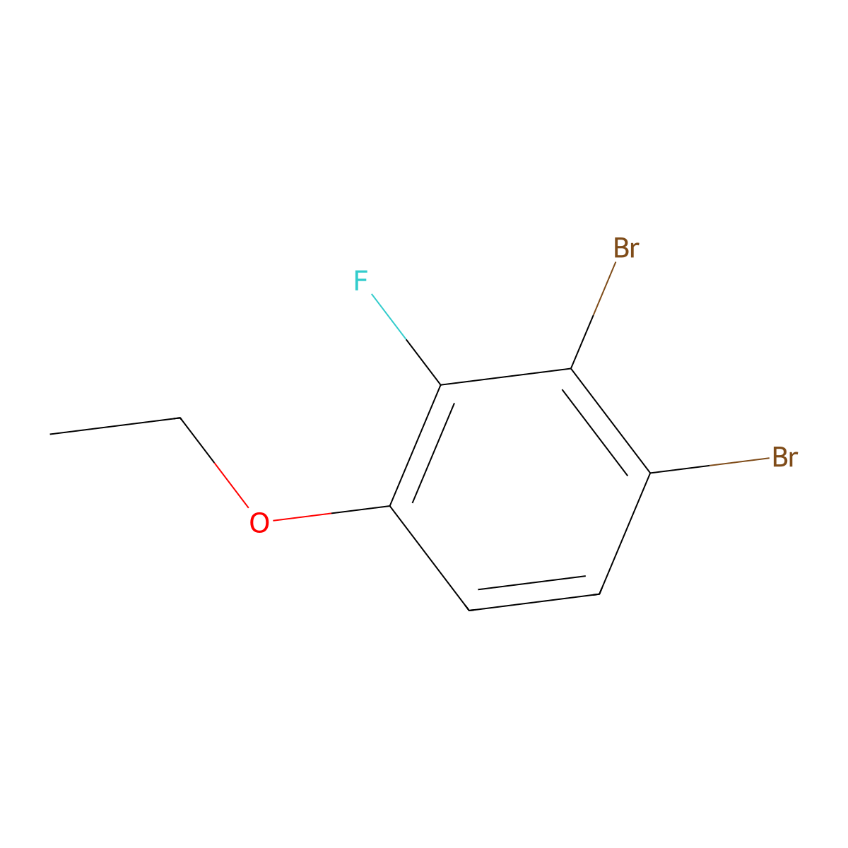 1,2-Dibromo-4-ethoxy-3-fluorobenzene molecular structure, CAS 1804939-30-7