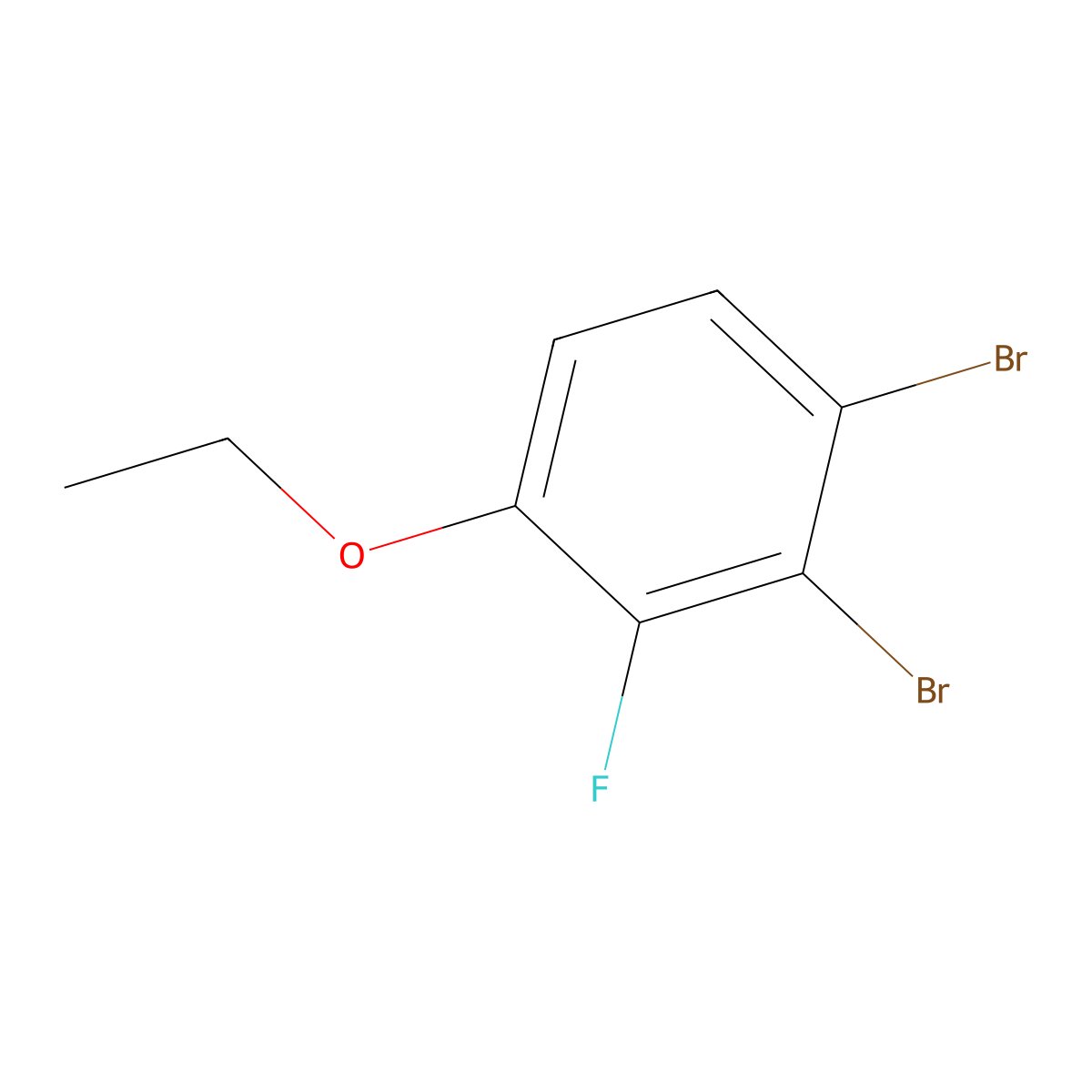 1,2-Dibromo-4-ethoxy-3-fluorobenzene molecular structure, CAS 1804939-30-7