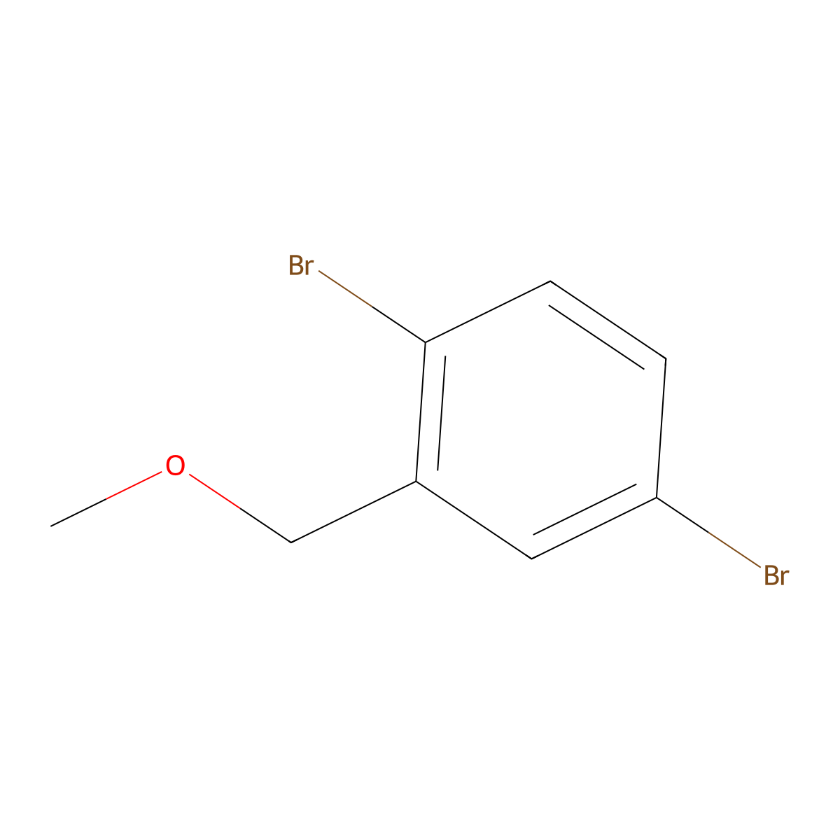 1,4-Dibromo-2-(methoxymethyl)benzene molecular structure, CAS 1804963-28-7