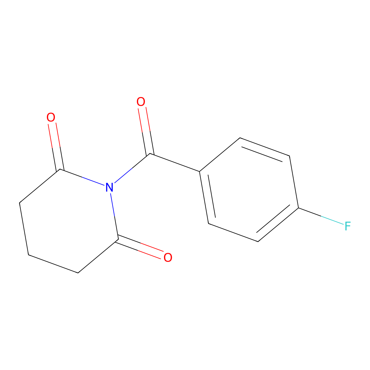1-(4-Fluorobenzoyl)piperidine-2,6-dione molecular structure, CAS 1804967-94-9