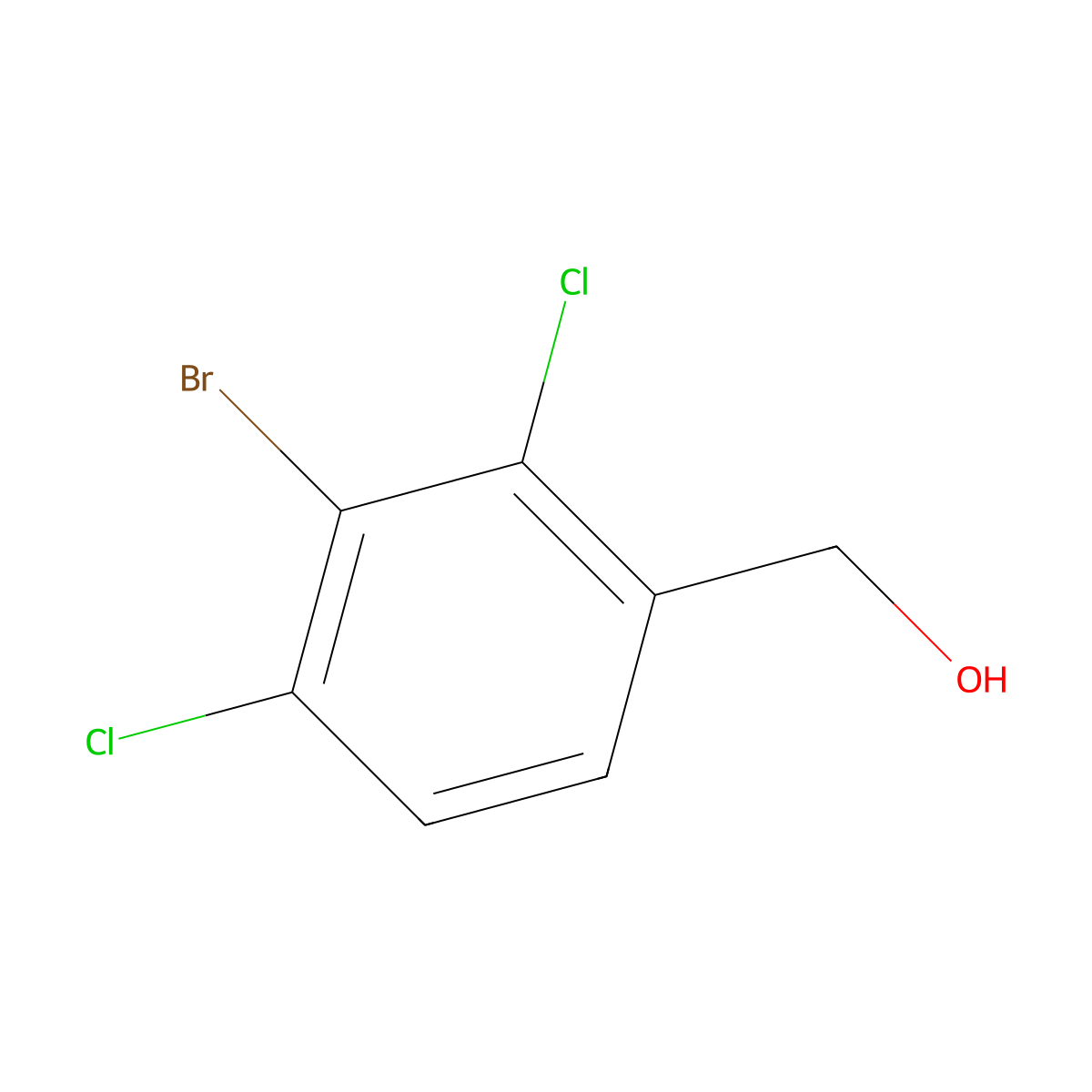 3-Bromo-2,4-dichlorobenzyl alcohol molecular structure, CAS 1805023-60-2