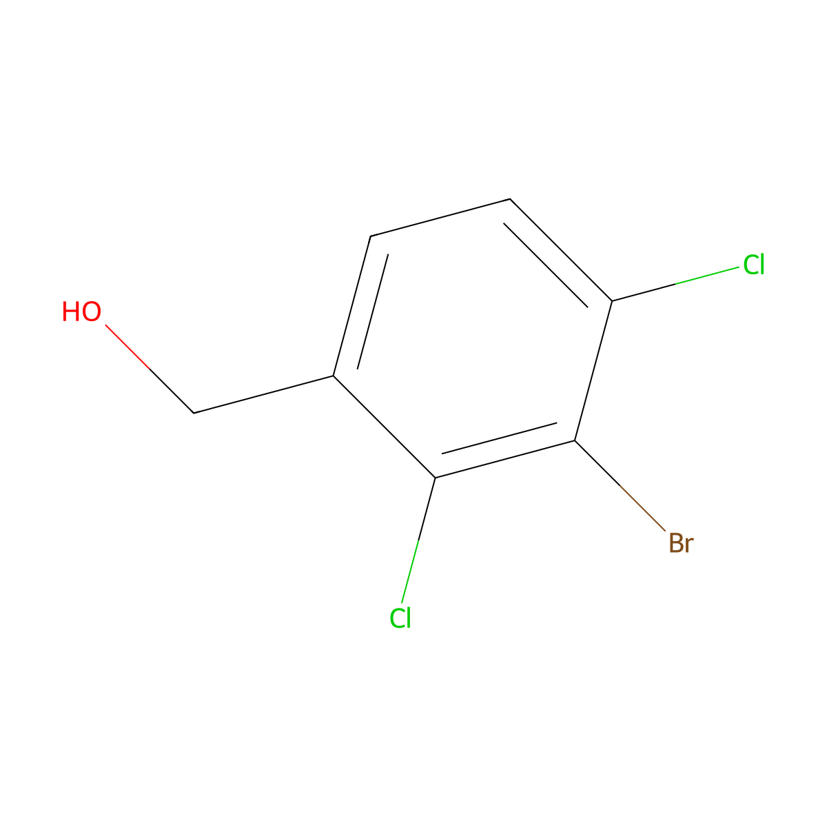 3-Bromo-2,4-dichlorobenzyl alcohol molecular structure, CAS 1805023-60-2